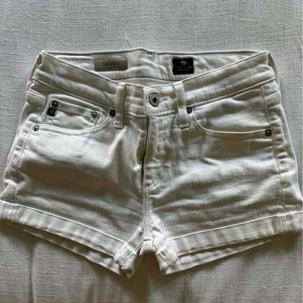 AG White Jean Shorts